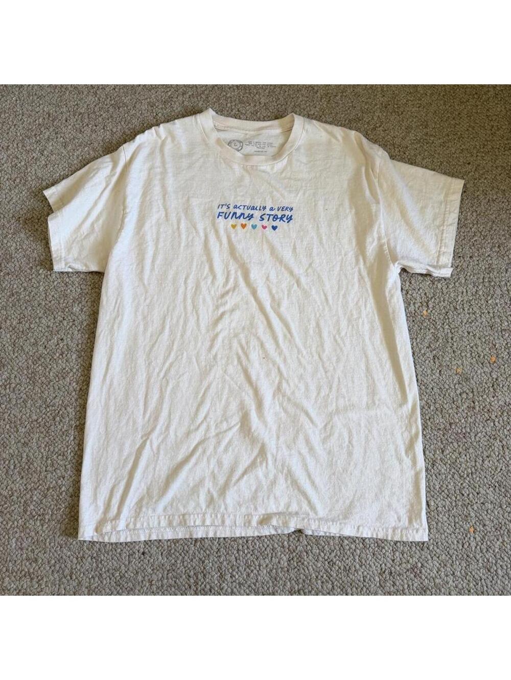 Funny Story white cotton t-shirt